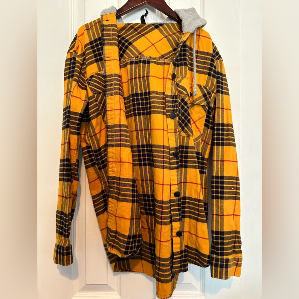 Divided by H&M Yellow Flannel Jacket
